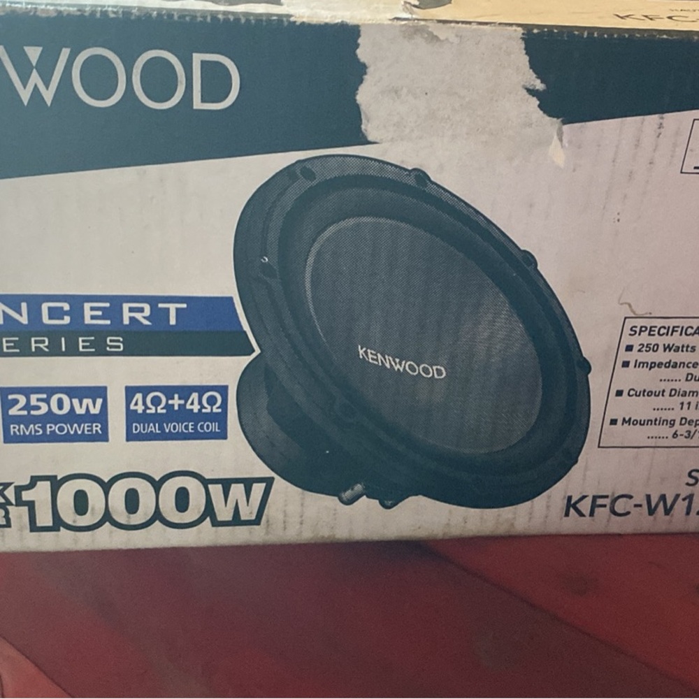Kenwood KFC-W120DVC Subwoofer